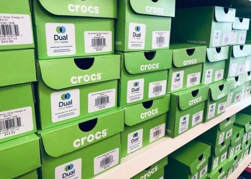 palettes liquidation chaussures Crocs France