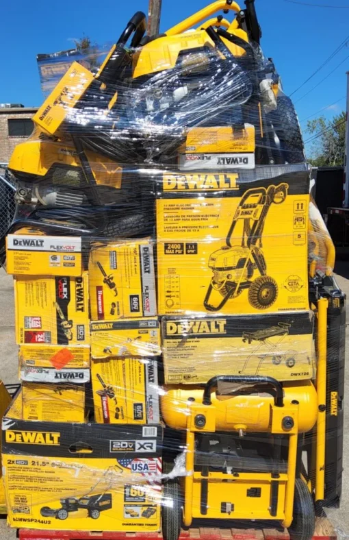 buy DeWalt tool liquidation pallets France