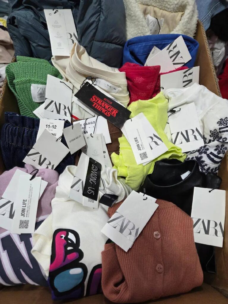 buy Zara clothing liquidation pallets France