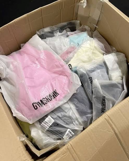 Gymshark clothing liquidation pallets