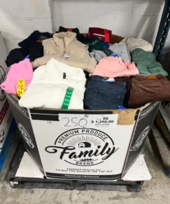 buy branded clothing liquidation pallets France