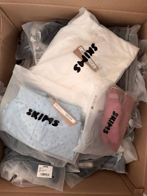 SKIMS clothing liquidation pallets