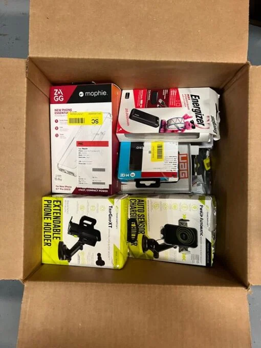 palettes de produits électroniques en liquidation