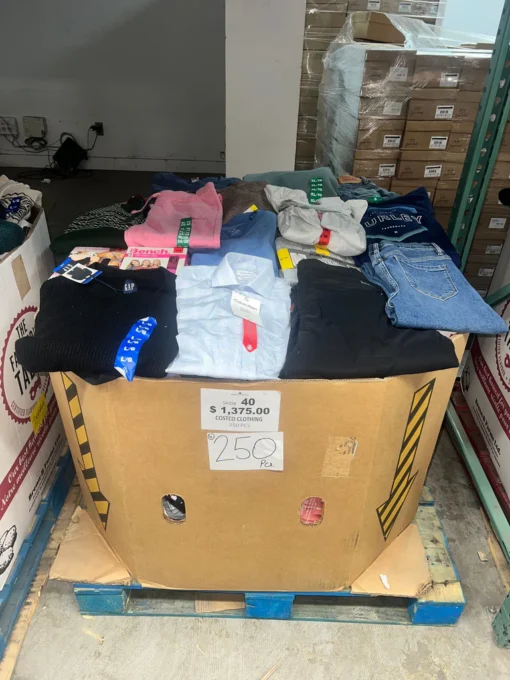 wholesale Costco clothing pallets